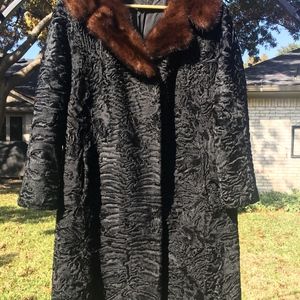 SOLD Vintage Swakara/Persian Lamb and Genuine Mink